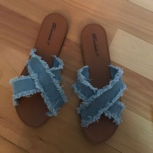 Jean sandals